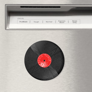 Aimant de disque vinyle rétro décoration musicale