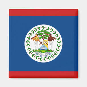 Aimant de drapeau de Belize