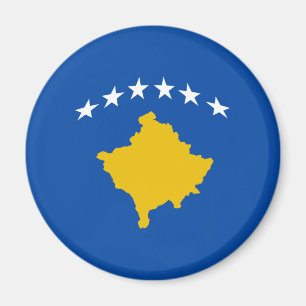 Aimant de drapeau de Kosovo Fisheye