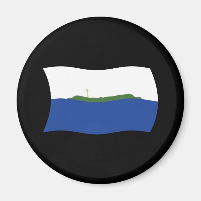 Aimant de drapeau de l'île de Navassa (Devant)