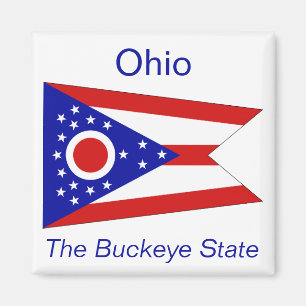 Aimant de drapeau de l'Ohio