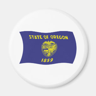 Aimant de drapeau de l'Oregon