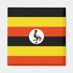 Aimant de drapeau de l'Ouganda
