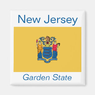 Aimant de drapeau de New Jersey