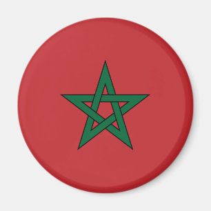 Aimant de drapeau du Maroc
