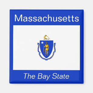 Aimant de drapeau du Massachusetts