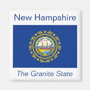 Aimant de drapeau du New Hampshire