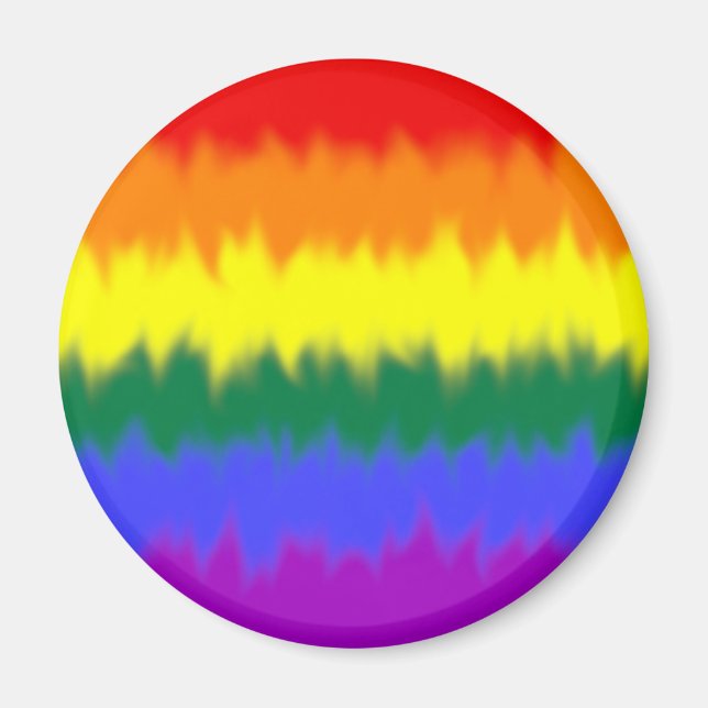 Aimant de drapeau LGBT+ (Devant)