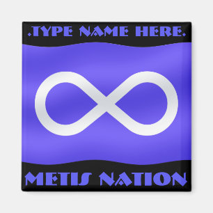 Aimant de drapeau Metis Aimant Metis Personnalisé