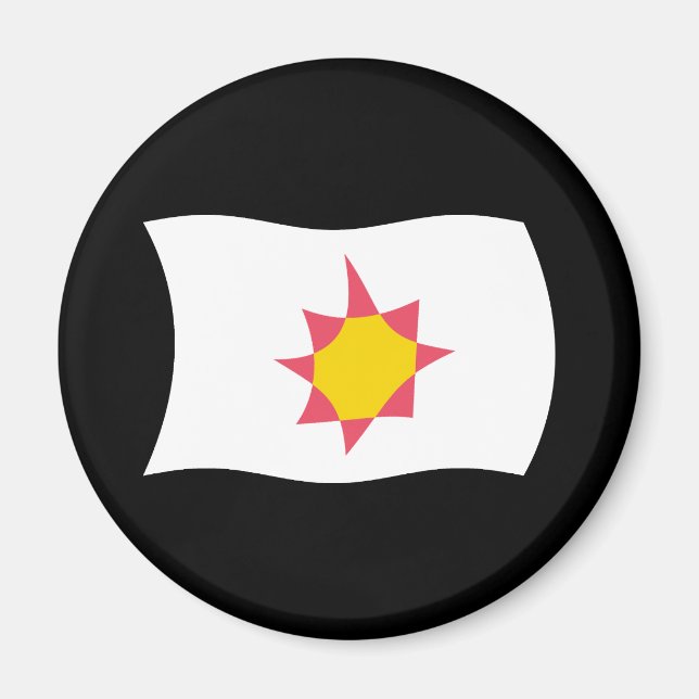 Aimant de drapeau Novial (Devant)