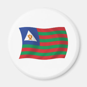 Aimant de drapeau tribal Bubi