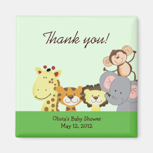 Aimant de faveur de baby shower d'anniversaire de