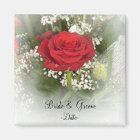 Aimant de faveur de mariage rose
