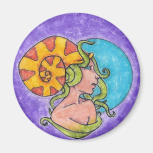 Aimant de fille de tentacule