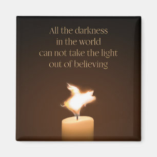 Aimant de flamme de bougie de porc de vol