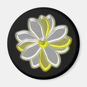 Aimant de fleur de marais brillant