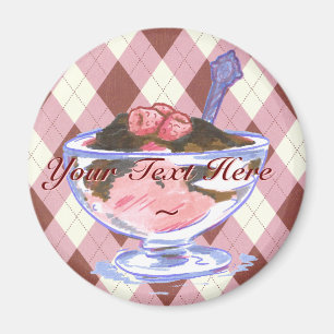 Aimant de glace de framboise