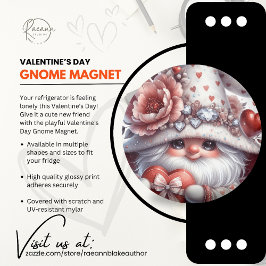 Aimant de gnome pour la Saint-Valentin