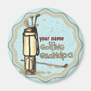 Aimant de grand-père de golf