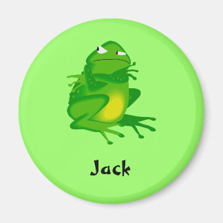 aimant de grenouille verte grincheuse