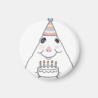 Aimant de hamster drôle d'anniversaire