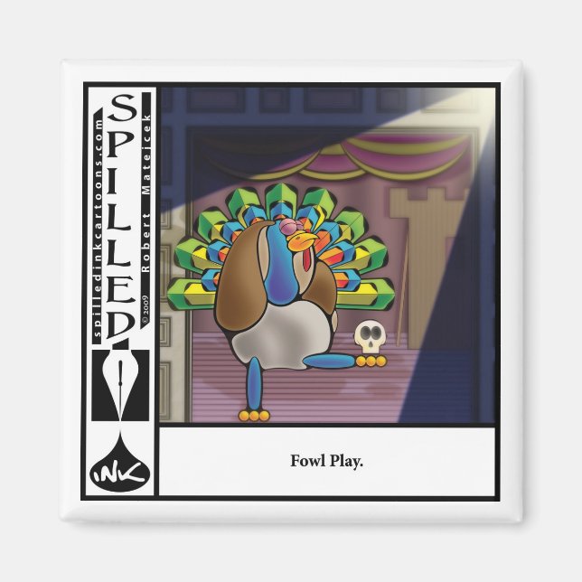 Aimant de jeu de 2,25 po à l'encre coulée (Devant)