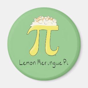 Aimant de jour de Pi de maths mignon tarte au citr