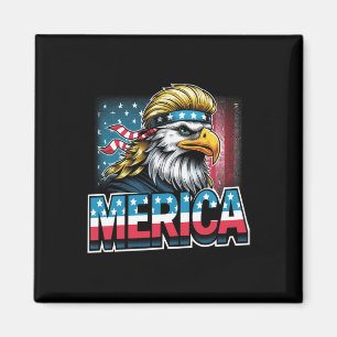 Aimant De Juillet Patriotic Funny Eagle Juillet 4 Usa Mer