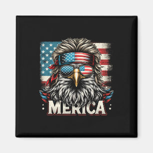 Aimant De Juillet Patriotic Funny Eagle Juillet 4 Usa Mer
