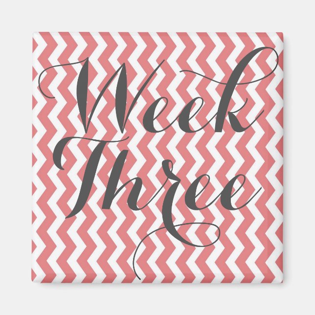 Aimant de la semaine trois (Devant)