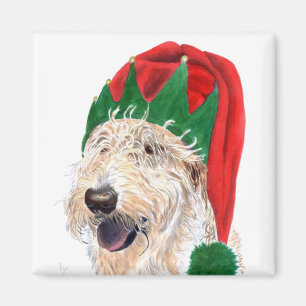 Aimant de Labradoodle d'aide de Santa