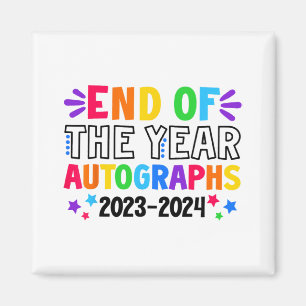 Aimant De L'Année Autographes 2023-2024 Dernier Jour De S