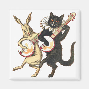 Aimant de lapin et de chat