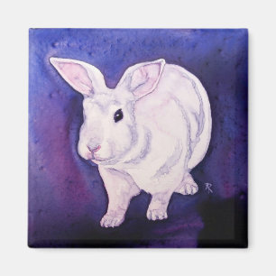 Aimant de lapin - "Somebunny ici "