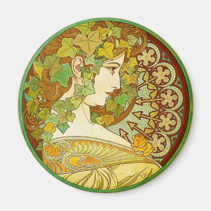 Aimant de laurier d'Alphonse Mucha