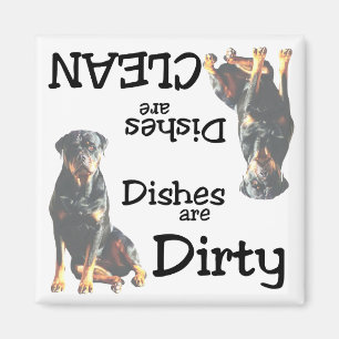 Aimant de lave-vaisselle de rottweiler