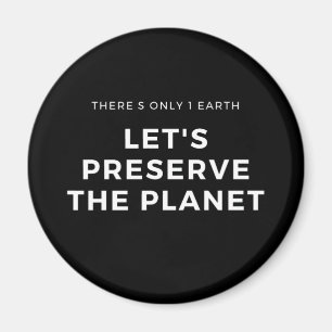 Aimant De l'environnement sensibilisation au changement c