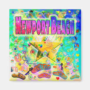 Aimant de l'heure de l'époque de Newport Beach