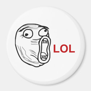 Aimant De LOL de rire visage bruyant Meme de rage
