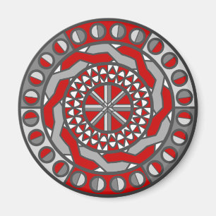 Aimant de machine rouge