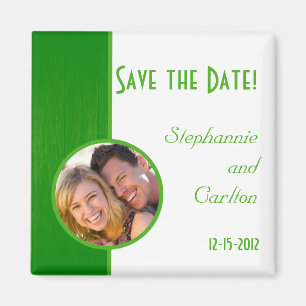 Aimant de Mariage de grain vert/blanc