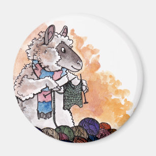 Aimant de moutons de tricot