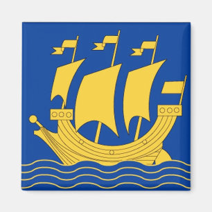 Aimant de navire jaune
