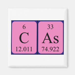 Aimant de nom de table périodique Cas