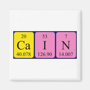 Aimant de nom de table périodique de la chaîne