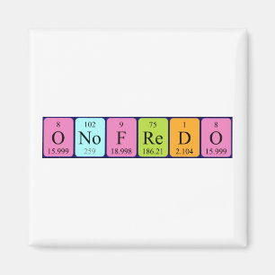 Aimant de nom de table périodique Onofredo