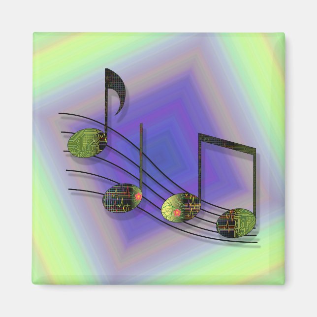 Aimant de notes Dubstep (Devant)