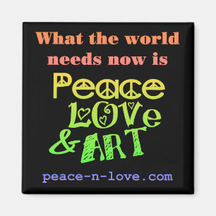 Aimant de paix, d'amour et d'art
