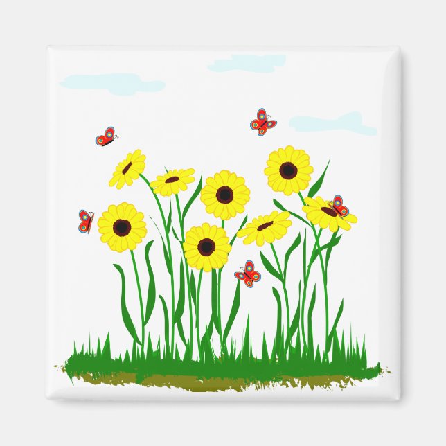 Aimant de patch de tournesol (Devant)