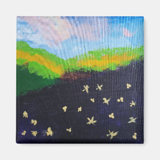 aimant de peinture de paysage sombre par jamie